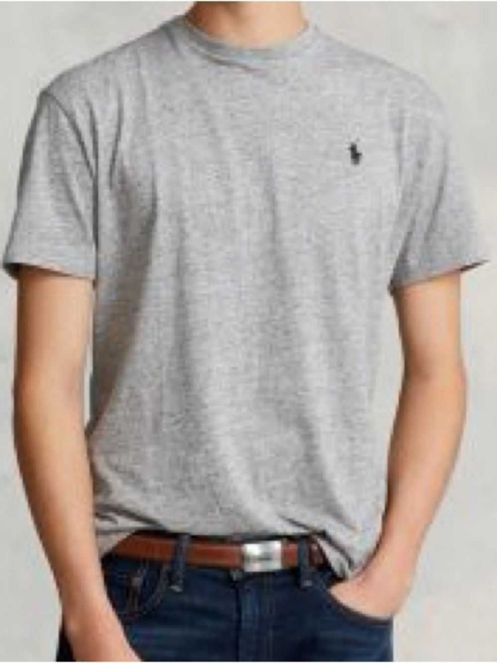 Polo by Ralph Lauren Heather Gray Short-Sleeve Crew Tee